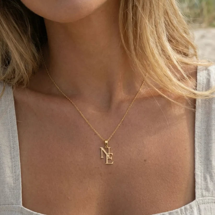 Lorenza Initialen Ketting